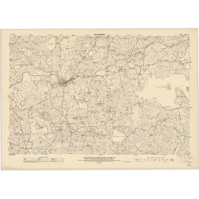 1944 Map of Leitrim - Sheet 25, 1957 Print