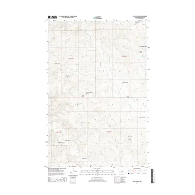 2014 Map of Lelig Coulee, 2014 Print