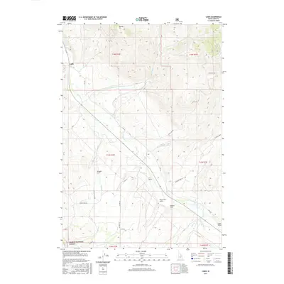 2017 Map of Lemhi, 2017 Print