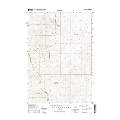 2014 Map of Lemhi Pass, 2014 Print