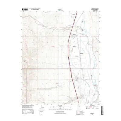 2017 Map of Lemitar, 2017 Print