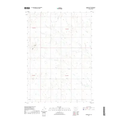2017 Map of Lemmon Butte, 2017 Print