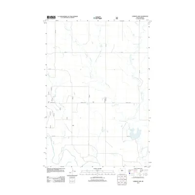 2012 Map of Lemmon Lake, 2012 Print