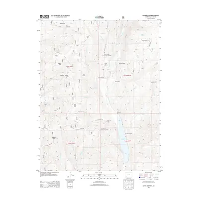 2013 Map of Lemon Reservoir, 2013 Print