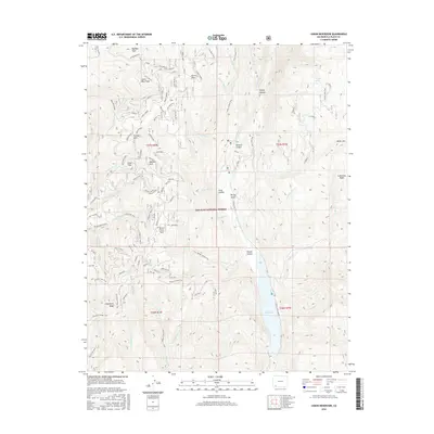 2016 Map of Lemon Reservoir, 2016 Print