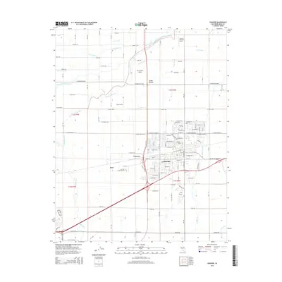 2015 Map of Lemoore, 2015 Print