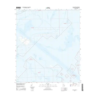 2015 Map of Lena Lagoon, 2015 Print