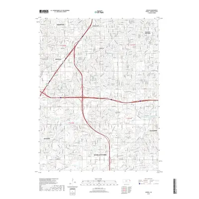 2018 Map of Lenexa, 2018 Print