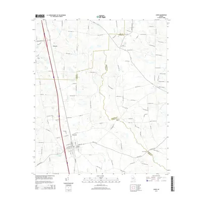 2014 Map of Lenox, 2014 Print