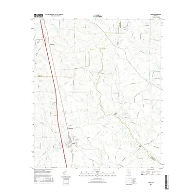 2017 Map of Lenox, 2017 Print
