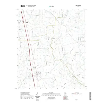 2020 Map of Lenox, 2020 Print