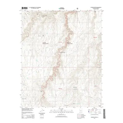 2014 Map of Leonard Canyon, 2014 Print
