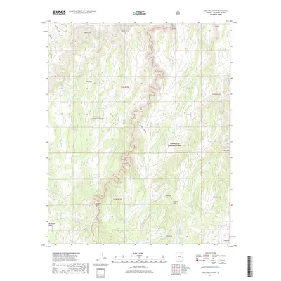 2018 Map of Leonard Canyon, 2018 Print