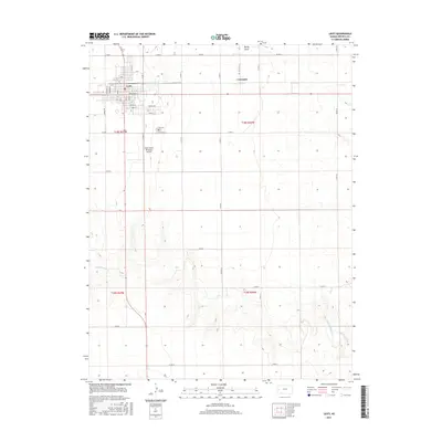 2015 Map of Leoti, 2015 Print