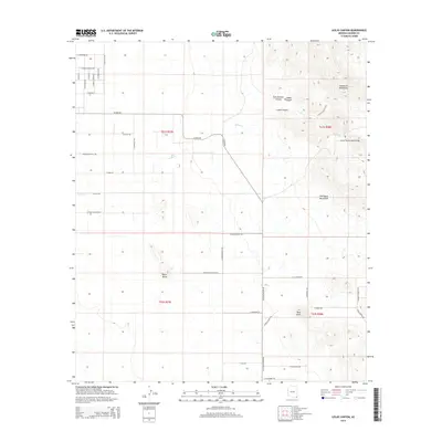 2014 Map of Leslie Canyon, 2014 Print