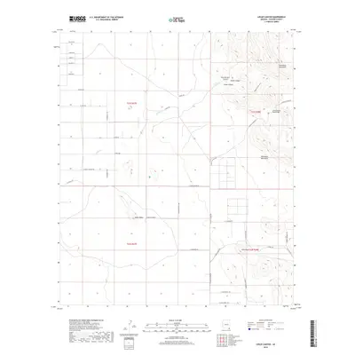 2018 Map of Leslie Canyon, 2018 Print