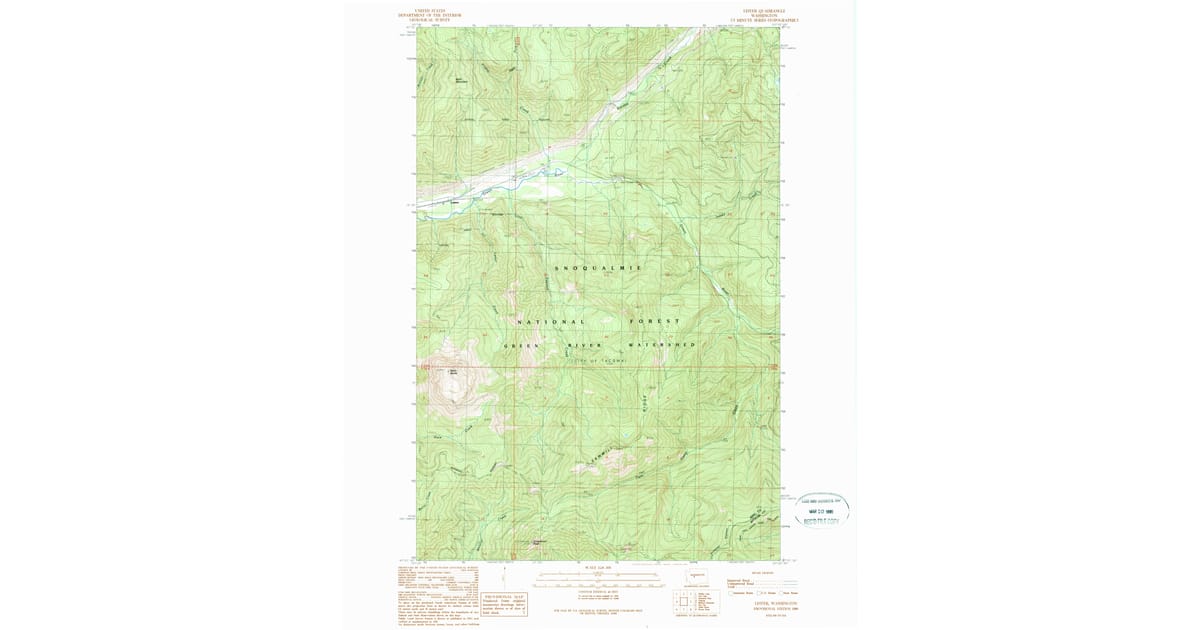 1989 Map of Lester, King County, WA — High-Res | Pastmaps