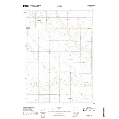 2017 Map of Letcher SW, 2017 Print