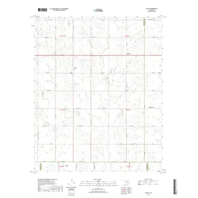 2018 Map of Letitia, 2018 Print