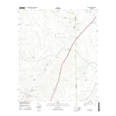 2014 Map of Letohatchee, 2014 Print