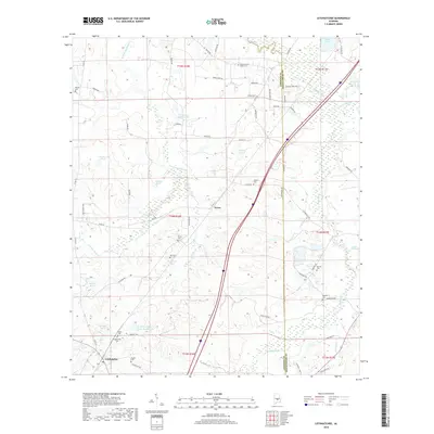2018 Map of Letohatchee, 2018 Print