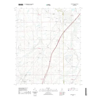 2020 Map of Letohatchee, 2020 Print