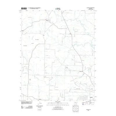 2011 Map of Letona, 2011 Print