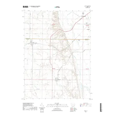 2018 Map of Letts, 2018 Print