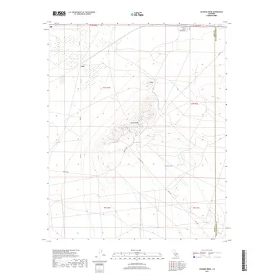 2018 Map of Leuhman Ridge, 2018 Print