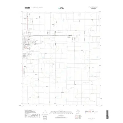 2019 Map of Levelland East, 2019 Print