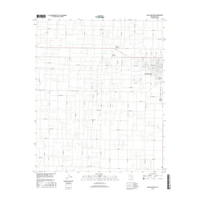 2016 Map of Levelland West, 2016 Print