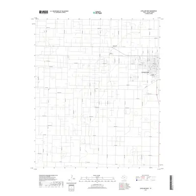 2019 Map of Levelland West, 2019 Print