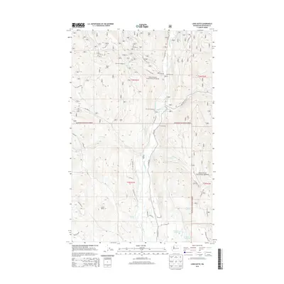 2014 Map of Lewis Butte, 2014 Print