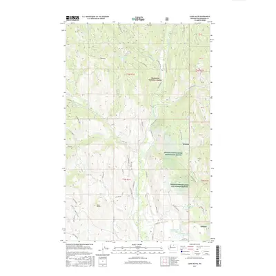2017 Map of Lewis Butte, 2017 Print