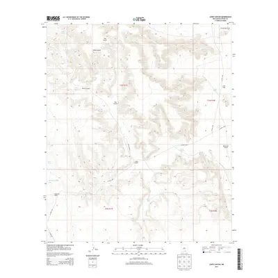 2013 Map of Lewis Canyon, 2013 Print