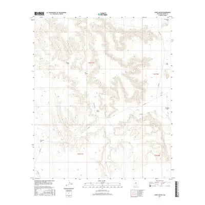 2017 Map of Lewis Canyon, 2017 Print