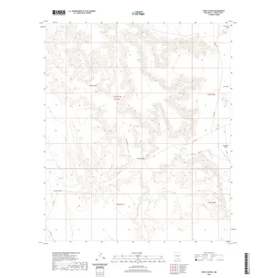 2020 Map of Lewis Canyon, 2020 Print