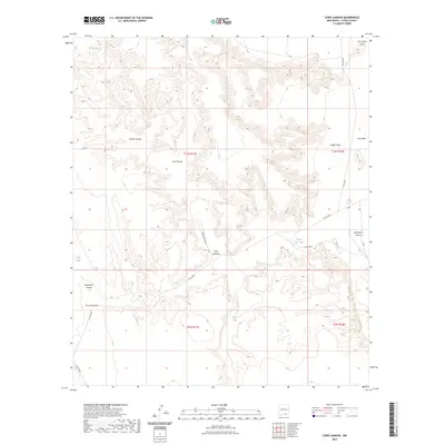 2023 Map of Lewis Canyon, 2023 Print