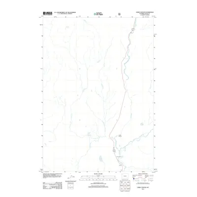 2012 Map of Lewis Canyon, 2012 Print