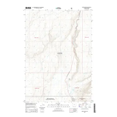 2015 Map of Lewis Canyon, 2015 Print