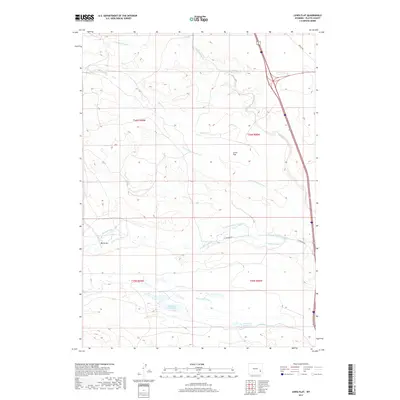 2017 Map of Lewis Flat, 2017 Print