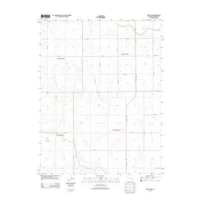 2013 Map of Lewis Lake, 2013 Print