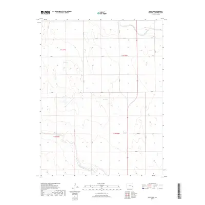 2019 Map of Lewis Lake, 2019 Print