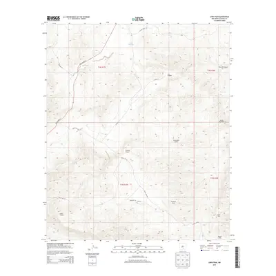 2013 Map of Lewis Peak, 2013 Print