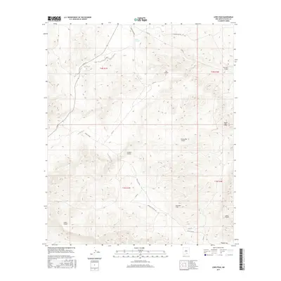 2017 Map of Lewis Peak, 2017 Print