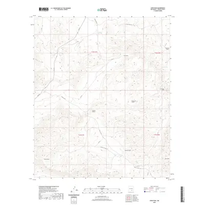 2020 Map of Lewis Peak, 2020 Print
