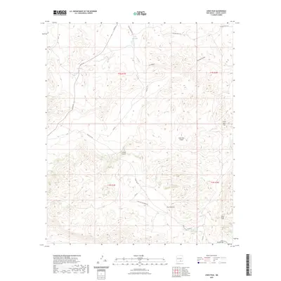 2023 Map of Lewis Peak, 2023 Print