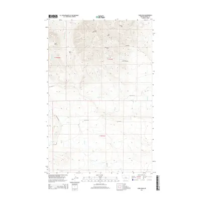 2014 Map of Lewis Peak, 2014 Print