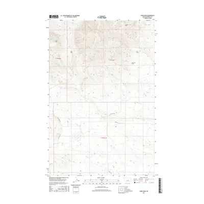 2017 Map of Lewis Peak, 2017 Print