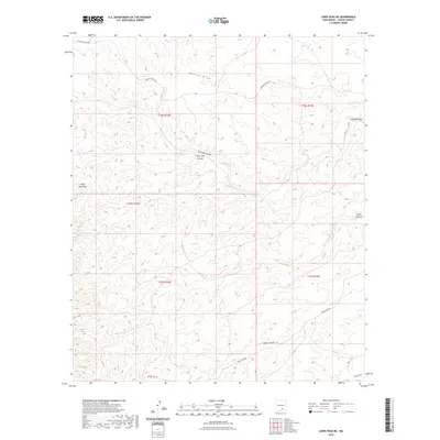 2023 Map of Lewis Peak NE, 2023 Print